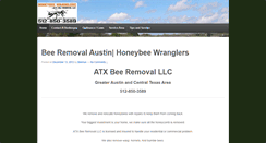 Desktop Screenshot of honeybeeremovalatx.com