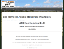 Tablet Screenshot of honeybeeremovalatx.com